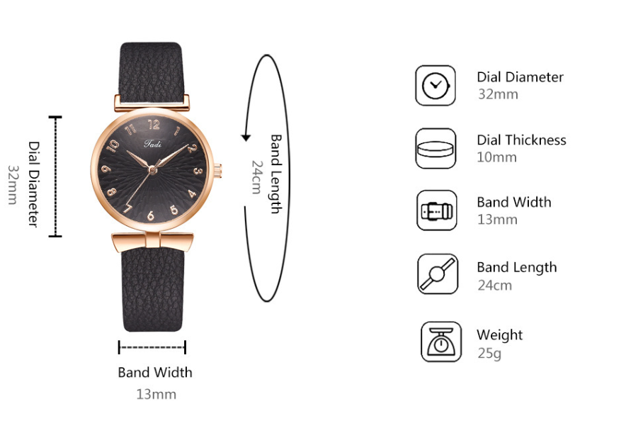 Elegant Women's Watch and Bracelet Set
