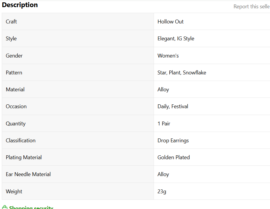 Gold Tone Twisted Hoop Drop Earrings for Women Elegant Statement Jewelry
